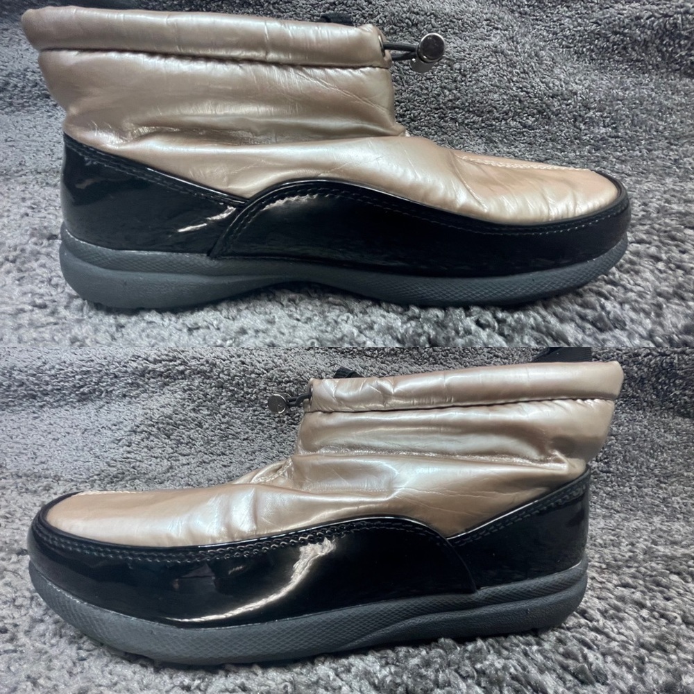 Sporto Tracy pull on waterproof elastic drawstring winter bootie women’s size 9W - Picture 4 of 17